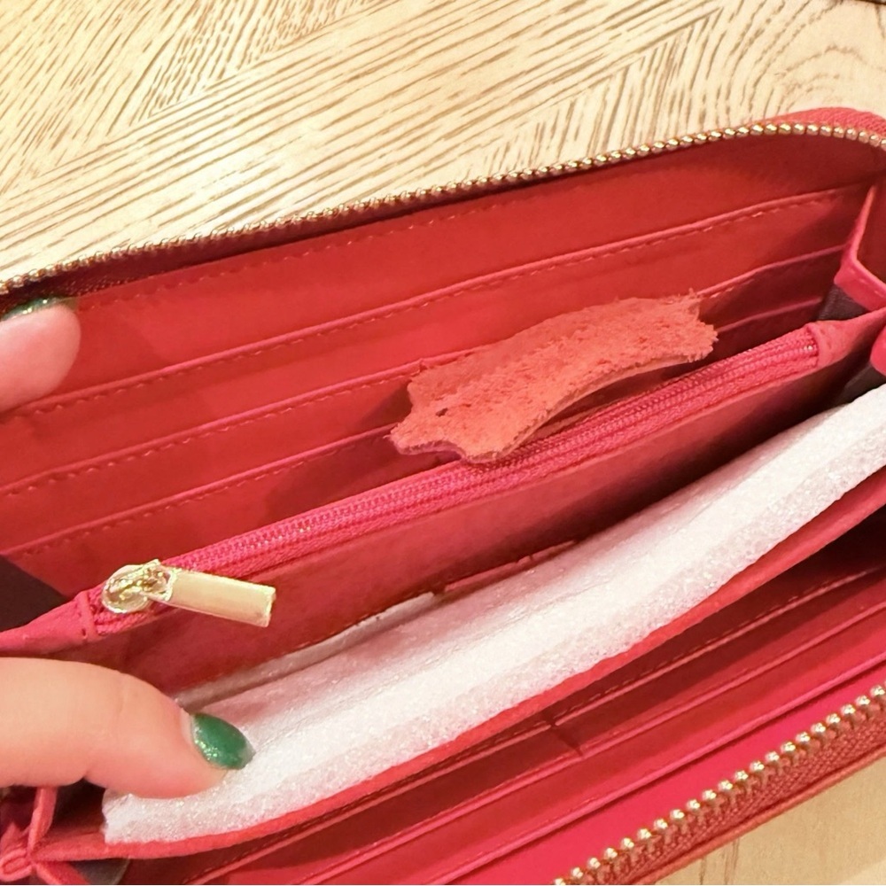 Genuine Leather Wallets Card Case Holder Money Clip Wallet (Jester Red) - Picture 5 of 5